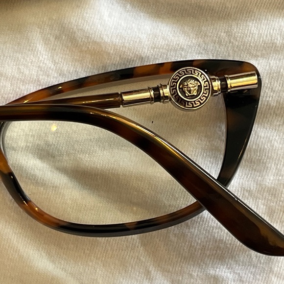 VERSACE TORTOISE SHELL FRAMES, with lens, excellent condition like new ITALY - Picture 4 of 7